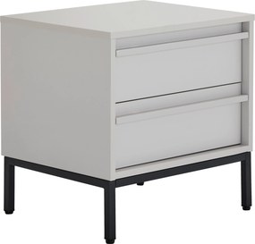 XXXLutz NOČNÝ STOLÍK, čierna, svetlosivá, 50/51/40 cm Xora - Nočné stolíky - 002479000111