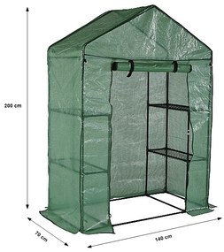 Balkónový fóliovník Greenshelf 70x140x200 cm - zelená