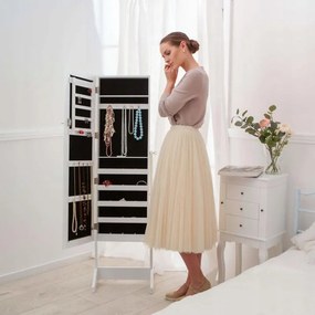 Skrinka na šperky so zrkadlom 41,5 x 36,5 x 147 cm