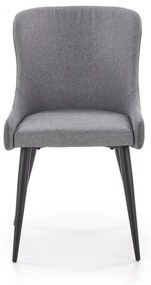 HALMAR, K-333 moderná čalúnená stolička, farba šedá