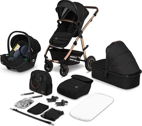 Lionelo - Kombinovaný kočík 3v1 AMBER Black Onyx