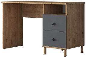 PC stolík Sikine 3 (orech + antracit) . Vlastná spoľahlivá doprava až k Vám domov. 1094989