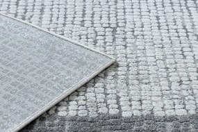 Moderný koberec NOBLE 9730 65 vzor rámu vintage - Štrukturálny, dve vrstvy rúna, krémová sivá Veľkosť: 160x220 cm
