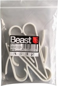 Beast Praktický háčik na radiátor - 6ks - biely