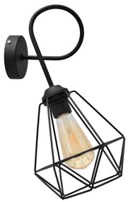 Nástenné svietidlo KARO 3xE27/15W/230V čierna