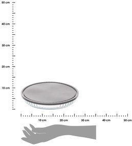 Sklenená forma na pečenie s vekom Keepeat (fi) 27,5 cm