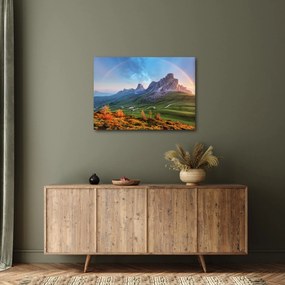 Obraz dúhy nad skaliskami (70x50 cm)