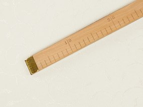 Biante Teflónový oválny obrus TF-026 Popínavé lístky - smotanový 50x100 cm