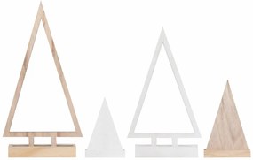 Dekoračné vianočné stromčeky NORDIC FOREST, sada 4 ks