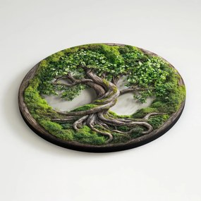 DUBLEZ | Machový strom života - Luxusná imitácia na dreve