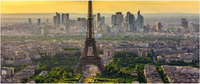 Obraz - Panoráma Paríža (120x50 cm)