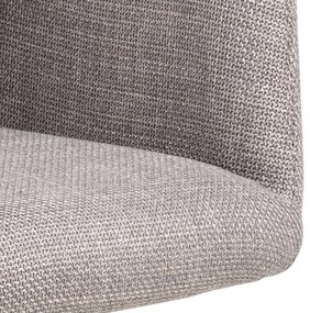 Sivé čalúnené jedálenské kreslá v súprave 2 ks Laura – Actona