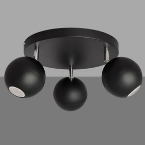 LED Bodové svietidlo MIDWAY 3xGU10/4,8W/230V čierna