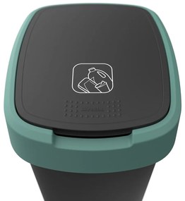 Odpadkový kôš z recyklovaného plastu 25 l Twist - Rotho