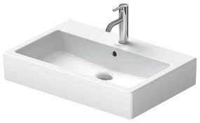 DURAVIT Vero umývadlo do nábytku s otvorom, s prepadom, 700 x 470 mm, biela, s povrchom WonderGliss, 04547000001