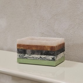 Ferm Living Podnos Mist Emerald Off-white 15 x 20 cm