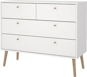 Komoda Boazy 98 cm bílá