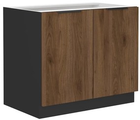 Kuchynská skrinka Monza orech okapi 80d 2f bb