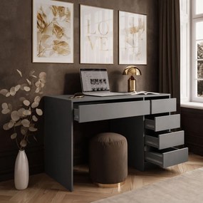 PISACÍ STÔL ORLANDO ŠEDÝ MATNÝ