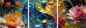 Obraz - Harmónia a rovnováha (s hodinami) (90x30 cm)