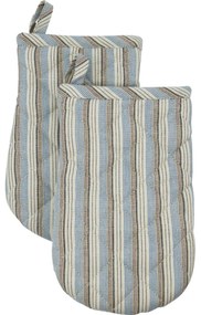 House Doctor Chňapka Glove Chef Blue/Sand – set 2 ks