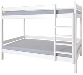 Wilsondo Poschodová posteľ s roštom Paulína 90x200 - biela