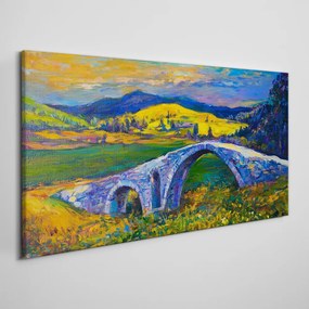 Obraz canvas Abstrakcie krajinársky most