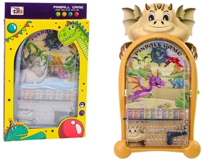 LEAN TOYS Pinball arkádová hra – Dinosaurus, drak béžový