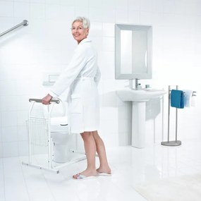 Ridder - Oporné mobilné madlá k WC 66x71,5 cm biele