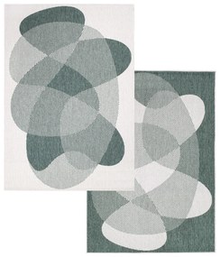 Dekorstudio Obojstranný koberec na terasu DuoRug 5835 - zelený Rozmer koberca: 120x170cm
