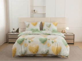 Obliečky z mikrovlákna HEARTAMI farebné Rozmer obliečky: 70 x 80 cm | 140 x 200 cm