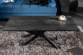 Moderný konferenčný stolík z masívu Scorpion Mango čierny 110cm