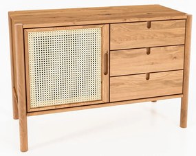 Nízka komoda z dubového dreva 97x69 cm Pola - The Beds