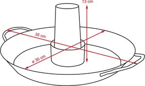 Stojan na kura CHICKEN s panvicou - Cullinaria