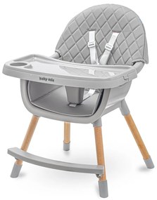 Jedálenská stolička Baby Mix Freja wooden dark grey