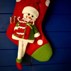 DECOLED Vánoční punčocha s panďulákem, 50 cm
