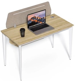 Kancelársky stôl s kontajnerom Houseland Profit Home 02 dub/biela