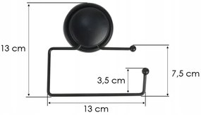 Držiak toaletného papiera - čierny