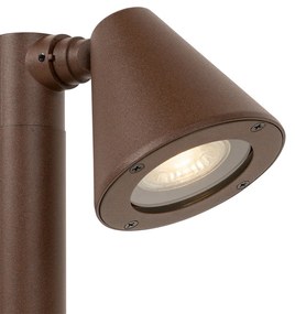 Moderný vonkajší stĺpik hrdzavohnedý 60 cm IP44 nastaviteľný - Ciara