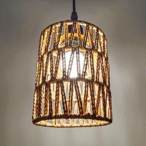 Toolight Boho, závesné stropné svietidlo 1xE27 APP1622-1CP, hnedá-čierna, OSW-05681