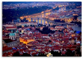 Obraz na plátně Mosty města Prahy - 120x80 cm