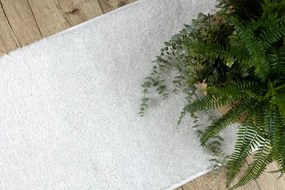 Kúpeľňový koberček SYNERGY glamour / lurex, biely