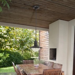 Rabalux 8717 - Vonkajšie závesné svietidlo OSLO 1xE27/60W čierna IP44