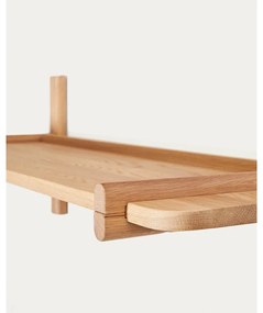 Modulárny policový systém z dubového dreva v prírodnej farbe 90x28 cm Sitra – Kave Home