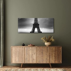 Obraz - Ružové auto v Paríži (120x50 cm)