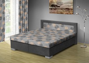 Nabytekmorava Čalúnená posteľ s úložným priestorom Vanessa 170x200 čalúnenie: hnedá/MEGA 17 hnedá, Typ roštov: polohovacie