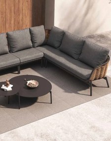 Záhradný set Borneo: rohová sedačka a 2 stolíky