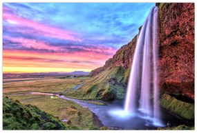 Obraz - Vodopád Seljalandsfoss (90x60 cm)