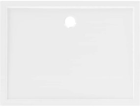 Mexen, Mexen Flow obdĺžniková sprchová vanička slim 70 x 90 cm, biely lesk - 46R107090