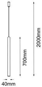 Amplex 8883 - Luster na lanku AKADI 1xGU10-MR11/15W/230V